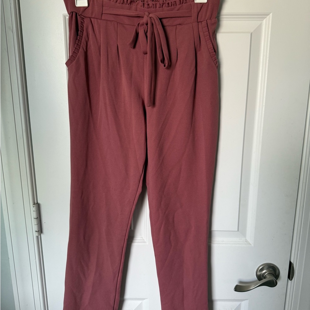 Soho Apparel Dusty Pink Trousers